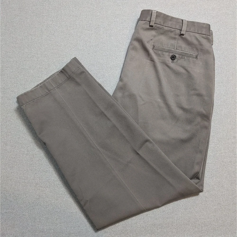 Brooks Brothers 346 Men's 38x30 Taupe Tan Chino Pants Cotton Office Dress